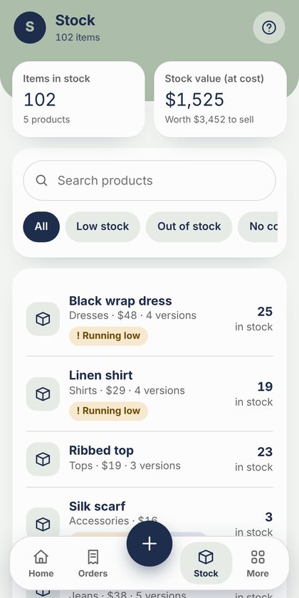 Stock list
